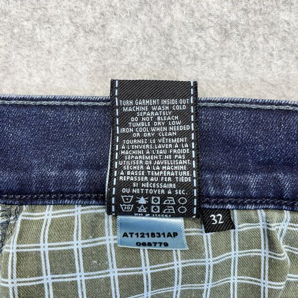 7 For All Mankind The Straight Jeans Men’s 32 Dark Wash Luxe Performance - Picture 6 of 16